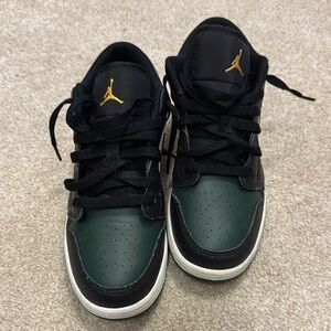 Air Jordan Black and Green Sneakers